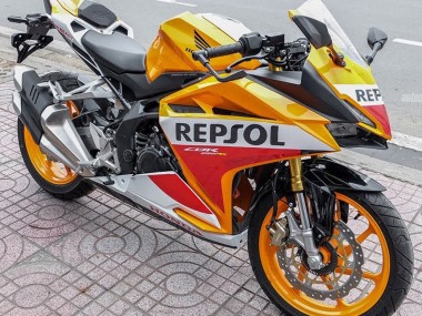 Custom 2017-2022 Honda CBR250RR Motorcycle Fairings - Yellow White Red Repsol