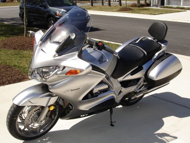 Custom 2002-2016 Honda ST1300 Motorcycle Fairing - Silver Matte Black