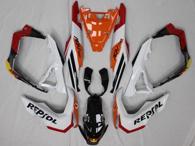 Custom 2018-2021 Honda ADV150 Motorcycle Fairings - White Orange Red Yellow Glossy Black Repsol