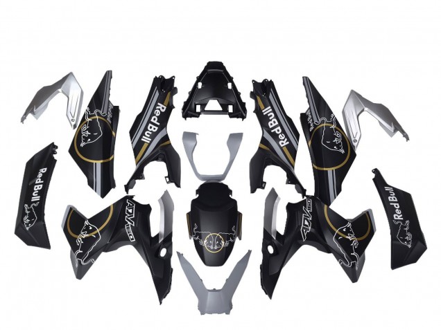2022-2024 Honda ADV160 Motorcycle Fairings - Matte Black Gold Red Bull