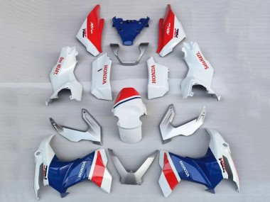 Custom 2022-2024 Honda ADV160 Motorcycle Fairings - White Red Blue HRC