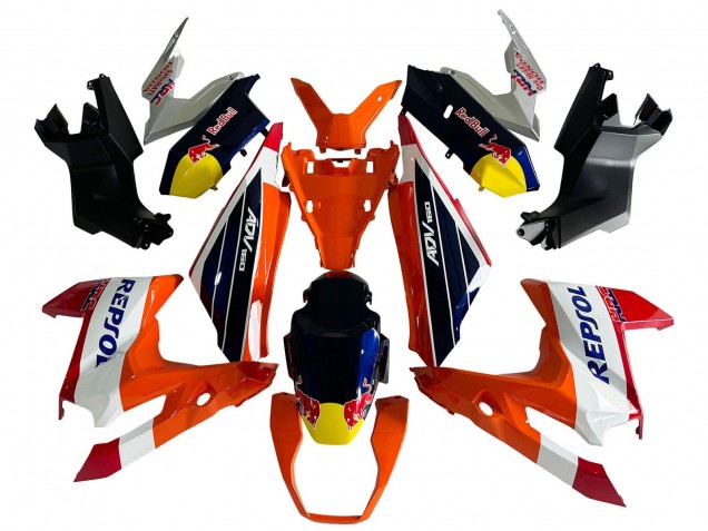 2022-2024 Honda ADV160 Motorcycle Fairings - Orange White Red Blue Repsol Red Bull