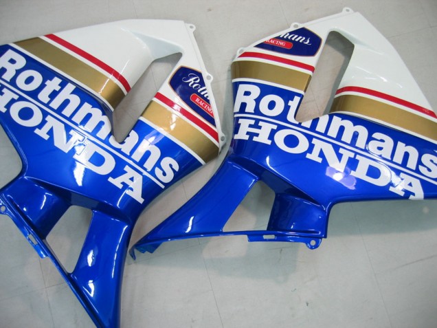 2005-2006 Blue White Yellow Rothmans Honda CBR600RR Motorcycle Fairings