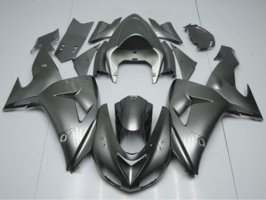 Custom 2006-2007 Glossy Grey Kawasaki ZX10R Motorcycle Fairings