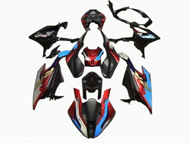Custom 2019-2022 BMW S1000RR Motorcycle Fairing - Black Blue Red Gold