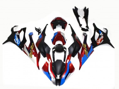 Custom 2019-2022 BMW S1000RR Motorcycle Fairings - Black Blue Red Gold