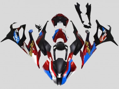 Custom 2019-2022 BMW S1000RR Motorcycle Fairings - Black Blue Red Gold