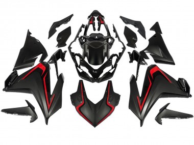 Custom 2022-2023 Honda CBR500R Motorcycle Fairing - Matte Black Red