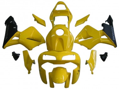 Custom 2003-2004 Honda CBR600RR Motorcycle Fairings - Yellow Black