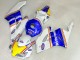 2004-2005 Honda CBR1000RR Motorcycle Fairings - White Blue Yellow Rothmans
