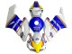 2004-2005 Honda CBR1000RR Motorcycle Fairings - White Blue Yellow Rothmans