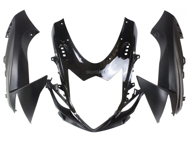 2011-2024 Suzuki GSXR 600/750 Motorcycle Fairings - Matte Black Glossy Black