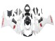 2011-2024 Suzuki GSXR 600/750 Motorcycle Fairings - White Glossy Black Red Decal