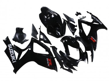 Custom 2006-2007 Suzuki GSXR 600/750 Motorcycle Fairings - Glossy Black