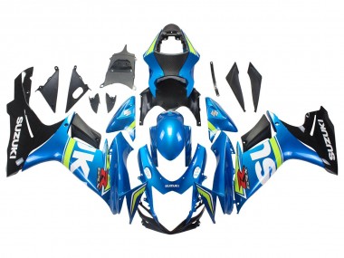 Custom 2011-2024 Suzuki GSXR 600/750 Motorcycle Fairings - Blue White Green Black