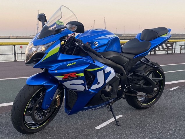 2009-2016 Suzuki GSXR 1000 Motorcycle Fairings - Blue Green White