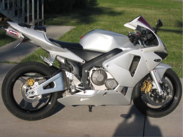 2003-2004 Honda CBR600RR Motorcycle Fairings - Silver