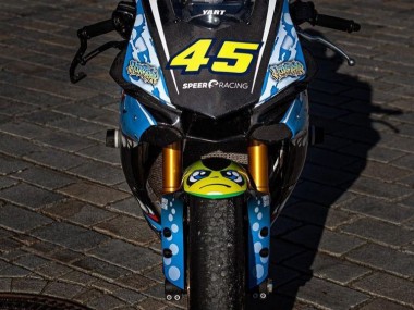 Custom 2015-2019 Yamaha YZF R1 Motorcycle Fairings - Blue Yellow Shark