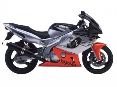 Custom 1996-2007 Yamaha YZF600R Thundercat Motorcycle Fairings - Grey Orange Black