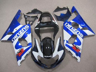 Custom 2000-2002 Blue White Black Red Suzuki GSXR 1000 Motorcycle Fairings
