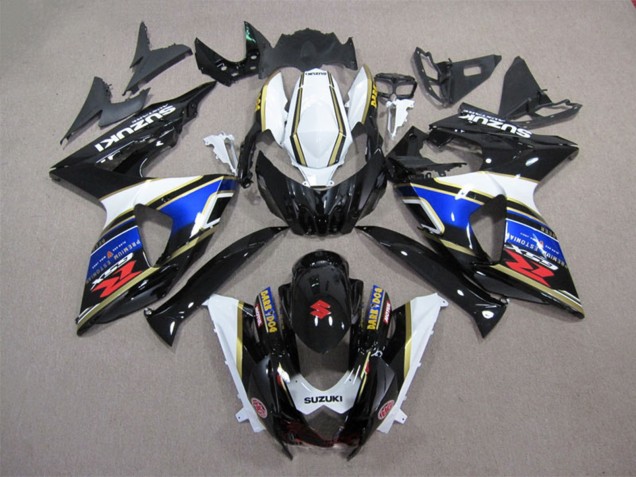 2009-2016 White Blue Black Dark Dog Suzuki GSXR 1000 Motorcycle Fairing