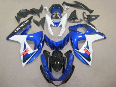 Custom 2009-2016 White Blue Black Suzuki GSXR 1000 Abs Fairings