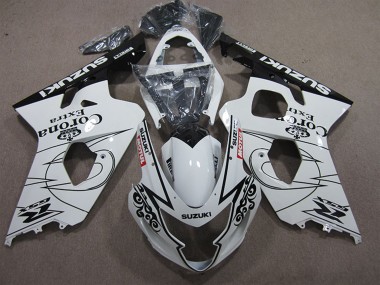 Custom 2004-2005 White Black Corona Extra Motul Suzuki GSXR 600 Motorcycle Fairings