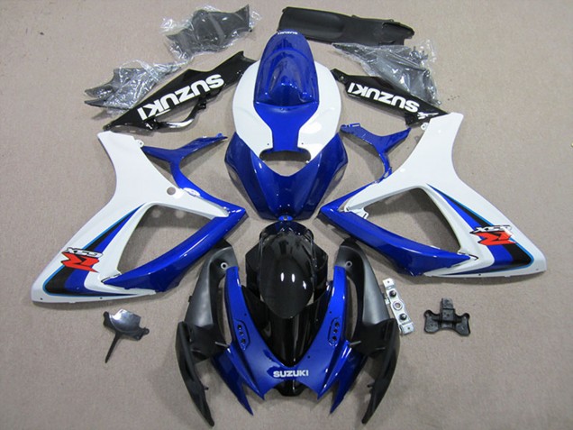 2006-2007 White Blue Black Red Suzuki GSXR 600 Motorcycle Fairings