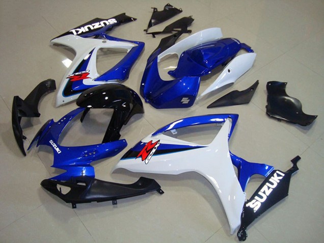 2006-2007 White Blue Glossy Black Red Suzuki GSXR 750 Motorcycle Fairings