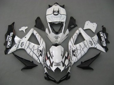 Custom 2008-2010 White Black Corona Extra Alstare Suzuki GSXR 750 Motorcycle Fairings