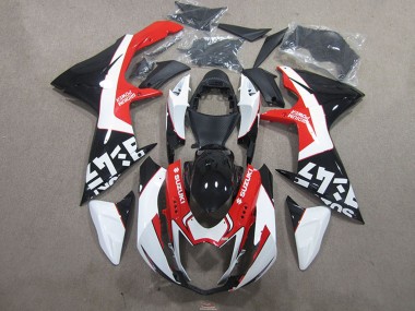 Custom 2011-2024 Black Red Suzuki GSXR 750 Motorcycle Fairings
