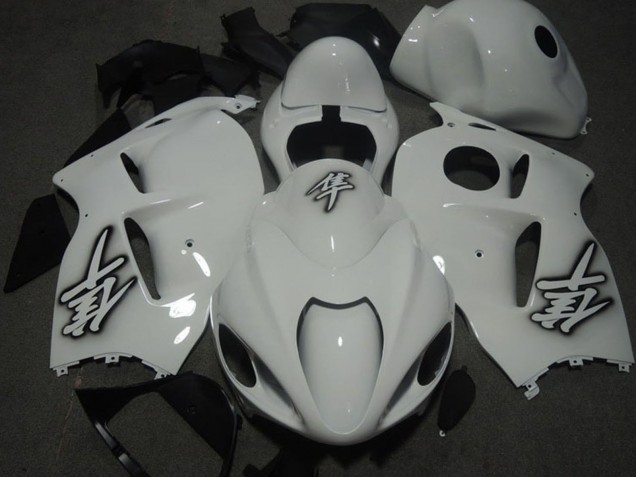 1996-2007 White Suzuki GSXR 1300 Hayabusa Motorcycle Fairing