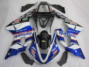 Custom 2000-2001 White Blue Black Red Fimer Sterilgarda Yamaha YZF R1 Motorcycle Fairings