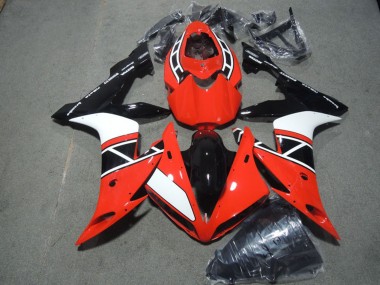 Custom 2004-2006 White Red Black Yamaha YZF R1 Motorcycle Fairings