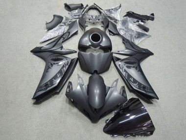 Custom 2007-2008 Matte Black Yamaha YZF R1 Motorcycle Fairings