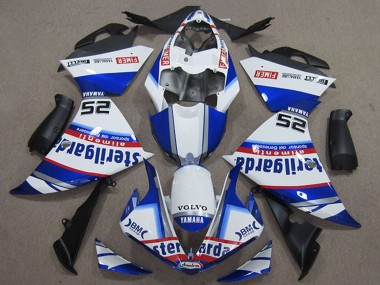Custom 2012-2014 White Blue Red Black Fimer Sterilgarda Yamaha YZF R1 Motorcycle Fairings
