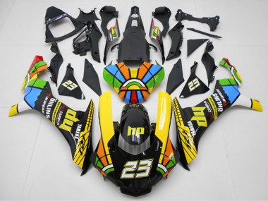 Custom 2015-2019 Yellow Red Blue Green HP Color Wheel 23 Yamaha YZF R1 Motorcycle Fairings