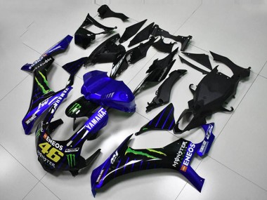 Custom 2015-2019 Blue White Black Green ENEOS Monster M1 46 Yamaha YZF R1 Motorcycle Fairings