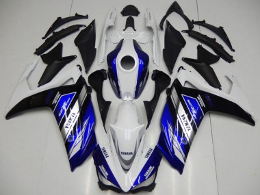 Custom 2015-2018 White Blue Black Yamalube Yamaha YZF R3 Motorcycle Fairings