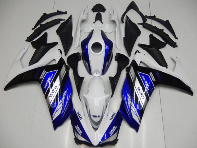 2015-2018 White Blue Black Yamalube Yamaha YZF R3 Motorcycle Fairings