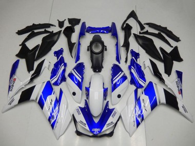Custom 2015-2018 White Blue Black Yamalube ENEOS Yamaha YZF R3 Motorcycle Fairings