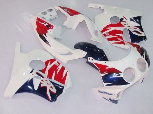 Aftermarket 1988-1989 Red and Blue Honda CBR250RR MC19 Motorcycle Fairing