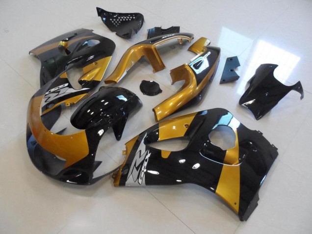 Custom 1996-2000 Gold Suzuki GSXR 600 Motorcycle Replacement Fairings Custom 1996-2000 Gold Suzuki GSXR 600 Motorcycle Replacement Fairings