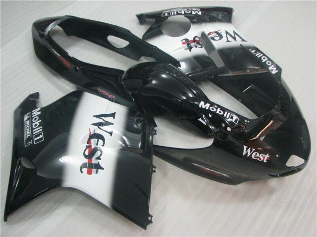 Custom 1996-2007 Black White West Honda CBR1100XX Motorcycle Fairing Kit Custom 1996-2007 Black White West Honda CBR1100XX Motorcycle Fairing Kit