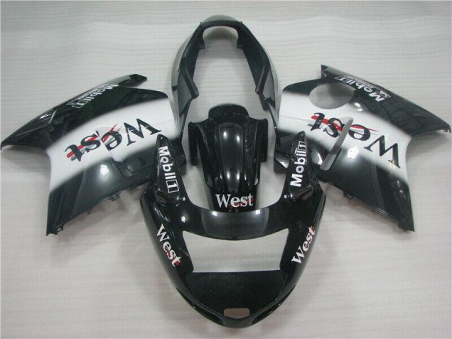 Custom 1996-2007 Black White West Honda CBR1100XX Motorcycle Fairing Kit Custom 1996-2007 Black White West Honda CBR1100XX Motorcycle Fairing Kit