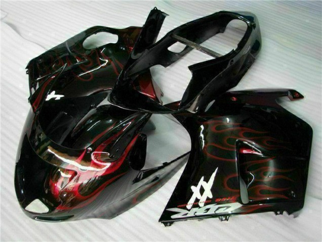 Custom 1996-2007 Red Flame Honda CBR1100XX Motorcycle Bodywork Custom 1996-2007 Red Flame Honda CBR1100XX Motorcycle Bodywork