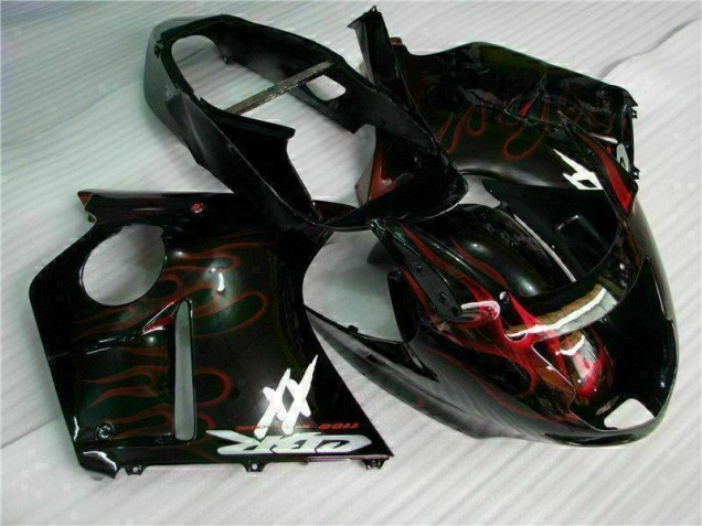 Custom 1996-2007 Red Flame Honda CBR1100XX Motorcycle Bodywork Custom 1996-2007 Red Flame Honda CBR1100XX Motorcycle Bodywork