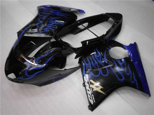 Custom 1996-2007 Blue Flame Honda CBR1100XX Motorcyle Fairings Custom 1996-2007 Blue Flame Honda CBR1100XX Motorcyle Fairings