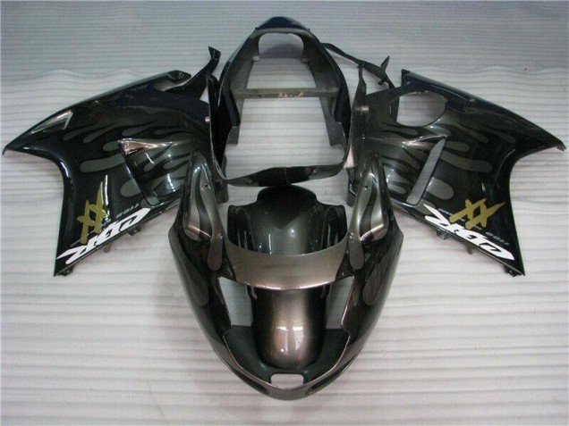 Custom 1996-2007 Black Honda CBR1100XX Motorcycle Fairings Kit Custom 1996-2007 Black Honda CBR1100XX Motorcycle Fairings Kit