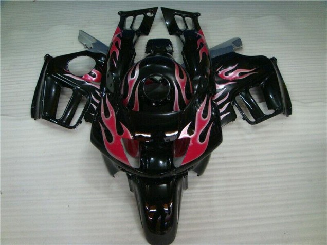 Custom 1995-1998 Black Red Flame Honda CBR600 F3 Bike Fairing Kit Custom 1995-1998 Black Red Flame Honda CBR600 F3 Bike Fairing Kit